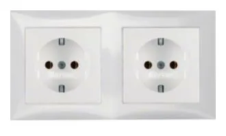 Berker 47208989 SCHUKO-Steckdosen-Kombi 2f pwg von Berker