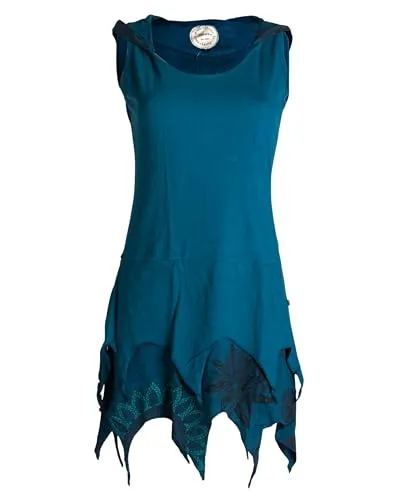 Vishes Damen Elfentunika im Lagenlook in türkis von Vishes