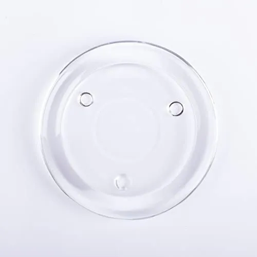 INNA-Glas Runder Kerzenuntersetzer VINCENTIA aus Glas, klar, Ø11 cm - Kerzen Glasuntersetzer
