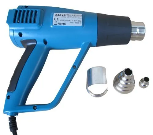 Heißluftpistole 100-650 °C stufenlos Fön Heißluftgebläse Heißluftfön hot air gun