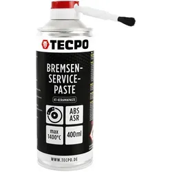 TECPO Bremsen-Servicepaste Schmierfett Bremsenpaste 400 ml von TECPO