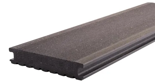 m | Kovalex Graubraun 26mm Terrassendiele WPC - Hochwertige WPC Terrassendiele in graubraun, ideal für pflegeleichte Terrassen und Balkone. Die rutschfeste Oberfläche und das Hohlkammerprofil sorgen für Langlebigkeit und einfache Montage.