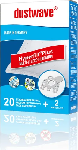 20x dustwave® PREMIUM-Staubsaugerbeutel für Adix