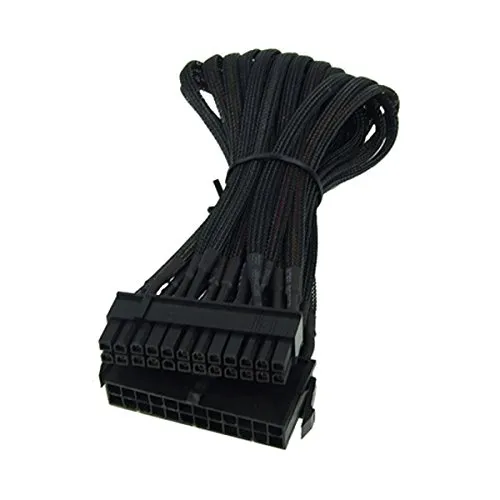 Phobya 24Pin Netzteil Verlngerung 30 cm Innenraum ATX (24-Pin) ATX (24-Pin) schwarz