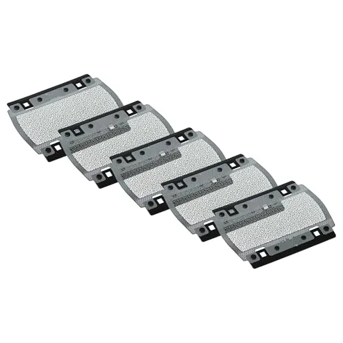 vhbw 5x Scherblatt kompatibel mit Braun 370, 350, 375, Pocketgo Twist E-Razor, 5614, 5615, P10, 355 Rasierer Schwarz Silber