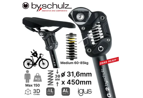 by.Schulz G.2 ST E-Bike Sattelstütze Medium 31,6 x 450