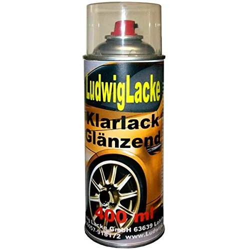 LudwigLacke Klarlack glänzend Spraydose 400ml - Sprühdose für wetter- und lichtbeständigen Acryl-Lack, ideal für Metall, Holz und Kunststoff. Brillanter Glanz und schnelltrocknend für einen perfekten Schutz der Oberfläche.