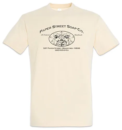 Urban Backwoods Paper Street Soap Co. Herren T-Shirt Beige Größe XL