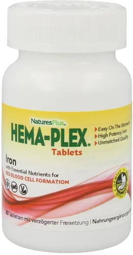 Natures Plus Hema-Plex Iron-30 Tabletten (395,40 EUR/kg)