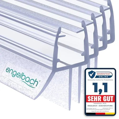 Engelbach® Duschdichtung 5-8mm für Glastüren, 4x44cm von Engelbach