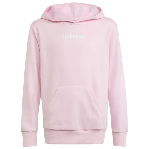 adidas Kinder LIN FL Hoody Größe 128 rosa - Stylischer Hoodie in Rosa ohne Kapuze, Größe 128. Hergestellt aus 71% Baumwolle und 29% recyceltem Polyester. Ideal für den Alltag und bequem durch Stretchmaterial. Jetzt entdecken!