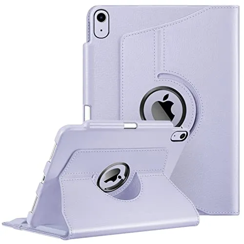 Fintie Hülle für iPad Air 11 Zoll M4/M3/M2 (2026/2025/2024), iPad Air 5. Gen 2022/ iPad Air 4 2020 10.9 Zoll mit Stifthalter - 360 Grad verstellbare Schutzhülle Cover mit Standfunktion, Pastellviolett