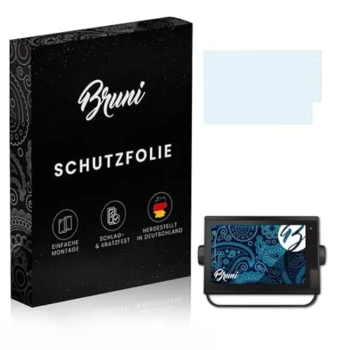 Bruni Schutzfolie kompatibel mit Garmin GPSMap 1222xsv Plus 12 Inch Folie, glasklare Displayschutzfolie (2X)