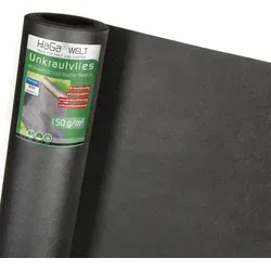HaGa® Unkrautvlies Wurzelsperre 150g - 50m x 0,5m - Effektives Unkrautvlies für Blumenbeete und Gartenwege, 150g/m², langlebig und schützend gegen unerwünschte Pflanzen.