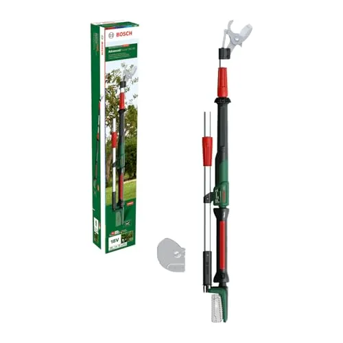 Bosch Akku-Gartenschere AdvancedPrune 18V-45 - Heckenscheren mit herausragender Schneidleistung bis 45 mm, ideal für müheloses Schneiden dank 360°-Auslösung und bis zu 600 Schnitte pro Akkuladung.