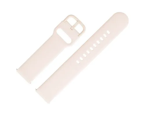 MARBURGER Uhrenarmband 20mm Silikon Fitness Smartwatch XL Extra Lang Rose