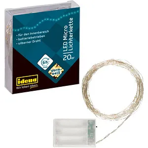 Idena 20er Micro LED Lichterkette silber 2,2 m, 1 St.