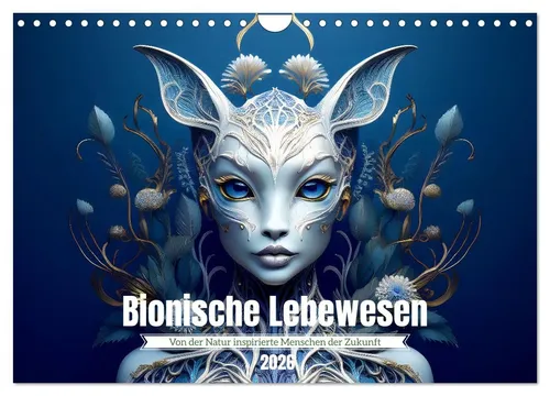 Drachenkind-Fotografie Kalender | Bionische Lebewesen - Kalender 2025 mit 14 Seiten, präsentiert hybride Ästhetik von Natur und Mensch. Ideal für Wissenschafts- und Biologie-Enthusiasten!