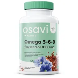 Omega 3-6-9 Flaxseed Oil, 1000mg - 60 softgels