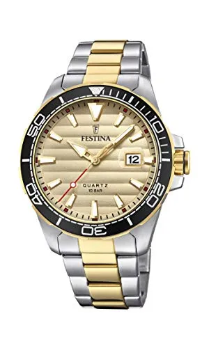 Festina HerrenArmbanduhr Analog Quarz Edelstahl F20362/1