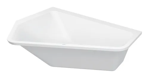 Duravit Paiova 5-Eck Badewanne links 177 x 130 cm - Sanitäranlagen & Zubehör, bietet 2 unterschiedliche Rückenschrägen für optimalen Komfort und stilvolles Design