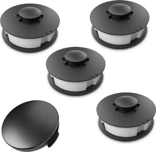 Rasentrimmer Spule für ALDI Gardenline Elektro Rasentrimmer – 4 Spulen + 1 Haube