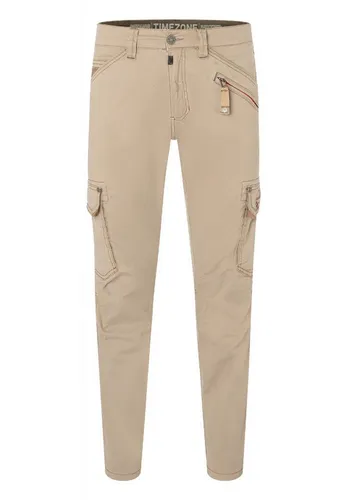Timezone Herren Regular Rogertz Freizeithose - Chino Beige, 31W/32L EU - Wanderhosen mit Regular Fit, geshapten Knien und praktischen Taschen, ideal für aktive Freizeitgestaltungen.