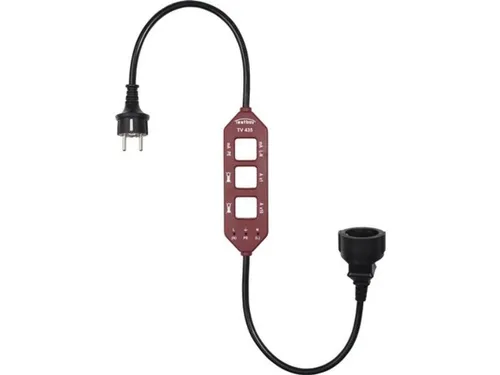 Testboy TV 435 - Strom-Messadapter mit Schuko-Anschlüssen, 10-fache Laststrommessung und integrierte Messbuchsen für präzise Verbrauchsmessungen