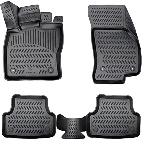 ELMASLINE 3D Gummimatten Set für Hyundai I30 2007-2012 | Hoher Rand für optimalen Schutz - Maßgefertigte Gummimatten für Hyundai I30 (2007-2012) bieten perfekten Halt und schützen vor Schmutz und Wasser. Die strapazierfähige Oberfläche ist rutschfest und pflegeleicht, ideal für jeden Einsatz!