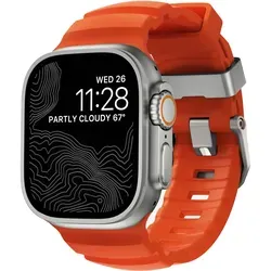 NOMAD Rocky Point Band für Apple Watch 42/44/45/49 mm - Smartwatch Zubehör mit leichtem, atmungsaktivem Design, wasserfest und stabil bis 196 Newton. Perfekt für alle Apple Watch Modelle.