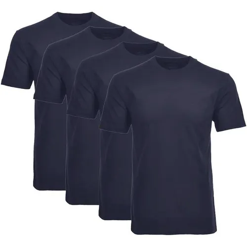 Ragman Herren T-Shirt 4er Pack - Hochwertige Ragman Herren T-Shirts im 4er Pack. Aus weicher Single Jersey-Qualität für optimalen Tragekomfort. Ideal für den täglichen Gebrauch. Gewählte Variante: Dunkelblau, Größe: XL.
