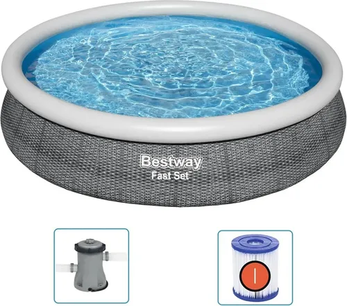Bestway Swimmingpool Set Rund 366x76 cm