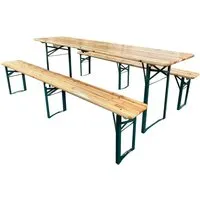 SVITA Klappbare Bierzeltgarnitur Set 220 cm
