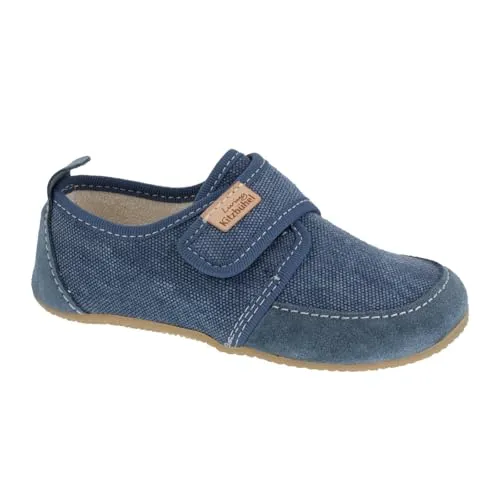 Living Kitzbühel Kid's Klettmodell Ulli Uni - Hüttenschuhe grau/blau - Hausschuhe für Kinder, ideal für entspannte Tage zu Hause. Bequeme Klettverschlüsse und stylisches Design in Grau/Blau, Größe 32. Entdecken Sie weitere Top-Angebote von Living Kitzbühel!