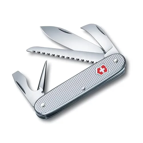 Victorinox Swiss Army 7 Alox - Multifunktionales Taschenmesser - Taschenmesser mit 7 Funktionen, inklusive Holzsäge und Stech-Bohrahle. Elegantes Design, ideal für Abenteuer und den Alltag. Schweizer Qualität für höchste Ansprüche.