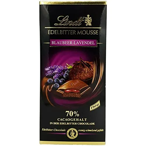 Lindt - Edelbitter Mousse Blaubeere Lavendel - 150g