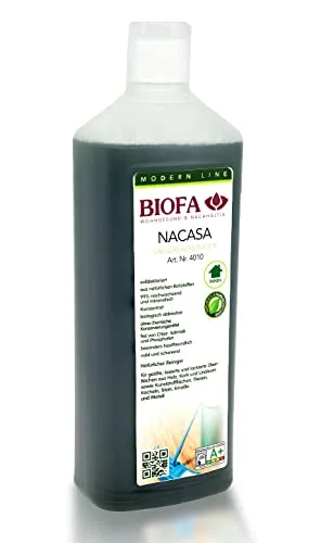 BIOFA NACASA Universalreiniger 0,5 L für geölte, lasierte und lackierte Oberflächen aus Holz, Kork und Linoleum sowie Kunststoffflächen, Kacheln, Fliesen, Stein, Emaille und Metall