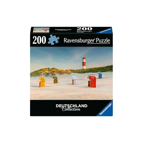 Ravensburger-12001477 Leuchtthinter Dne Borkum 200 teilig NEU OVP Leuchtturm hi
