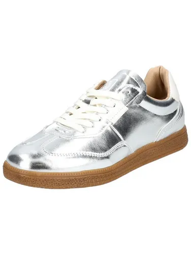 Steve Madden Damen Sneaker in Silber, Größe 40 - Moderne Sneaker aus atmungsaktivem Kunstleder, ideal für jeden Tag. Die elastische Schnürung sorgt für perfekten Halt und Stil.