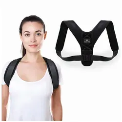 shapevital.de Rückenbandage Haltungsgurt Vital-Pro - Haltungstrainer für eine aufrechte Haltung schwarz L