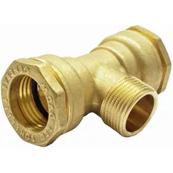 General Fittings - Messing Pe Rohr Verschraubung T-stück 32 X 1 Zoll Ag X 32 Mm