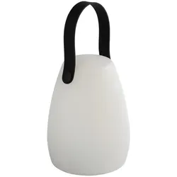 APS Niels Tischleuchte, weiß - dimmbare Akku-Leuchte - Batterie- & Akkulampen: Praktische Tischleuchte mit Tragegriff, dimmbar in 3 Stufen und stufenlos einstellbarem RGB. Ideal für stimmungsvolle Beleuchtung überall.