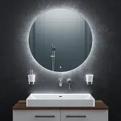 BR Bringer LED Badspiegel Rund - 80cm mit Anti-Beschlag - Badezimmer Wandspiegel mit dimmbarer Beleuchtung, 3 Lichtfarben und Anti-Beschlag-Funktion für stets klare Sicht nach dem Duschen. Ideal für modernes Badezimmerdesign.