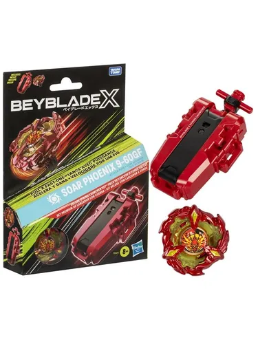 Hasbro - Beyblade X Soar Phoenix Deluxe Schnur-Starter Set