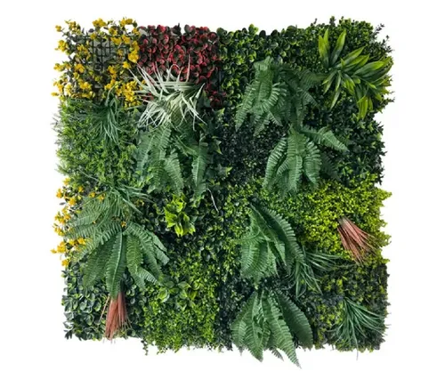 ASCountrystone Wandpaneel Kunsthecke 100x100cm - Wandpaneele für eine pflegeleichte grüne Oase, einfache Montage und ideal für Wohnzimmer, Büro oder Balkon – ganz ohne Pflegeaufwand.