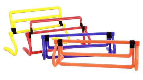 Betzold Sport Agility-Hürde Hürden-Set - Koordinationstraining für Kinder - Agility-Geräte für effektives Koordinationstraining, leicht und robust aus Kunststoff, ideal für Kinder im Sport.