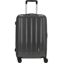 CHECK.IN London 2.0-4-Rollen-Trolley 67 cm carbon schwarz - Koffer mit exklusivem Design, robuster ABS/Polycarbonat-Oberfläche und arretierbarem Aluminium-Druckknopf-Trolleysystem für müheloses Handling auf stilvollen Reisen.