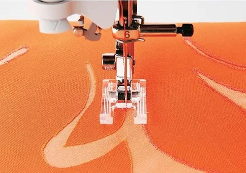 Brother Applikationsfuß (Plastik) offen Horizontal-Greifer F027N