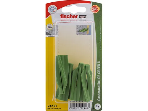 Fischer 524842 Gasbetondübel GB GREEN 8