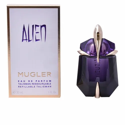 Thierry Mugler Alien - Refillable Eau de Parfum für Damen 30 ml - Eau de Parfum für Damen, orientalischer Duft mit weißem Amber und Jasmin Sambac. Nachfüllbarer Flakon für nachhaltigen Genuss und strahlende Sinnlichkeit.